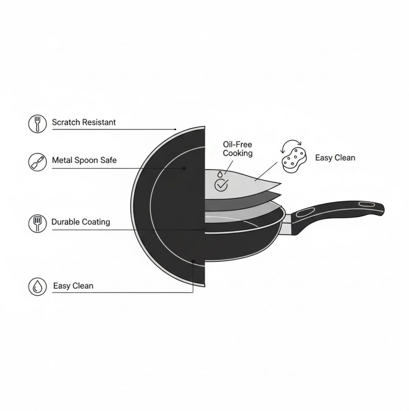 imageedit_0_4013457622 Tadka Fry Pan – 14" Hard Anodized Nonstick | FirePot