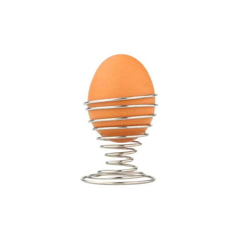 imageedit_0_4077468096 Stainless Steel Egg Cup Holder – Durable Spiral Spring Design