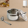 imageedit_0_4582056477 Stainless Steel Ghee Pot with Lid & Spoon – Mirror Finish