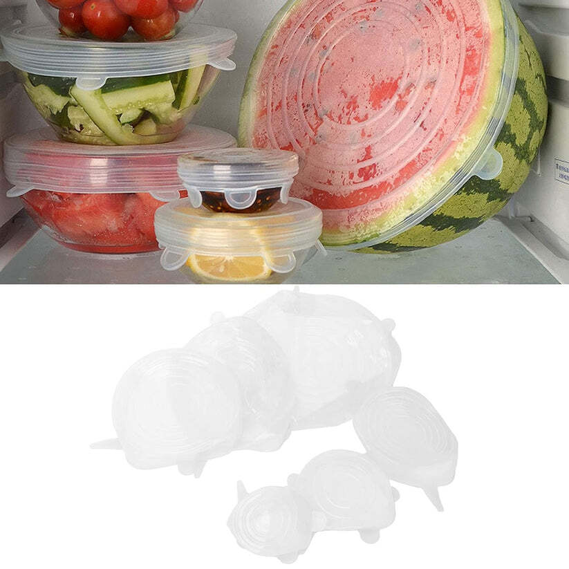 imageedit_0_6086393824 Silicone Food Covers – 6 Pc Reusable Stretch Lids | Tidy Table