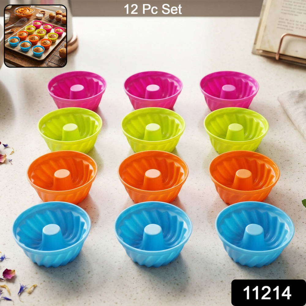 imageedit_0_6651062676 Reusable Silicone Cupcake Mold Set – Non-Stick & Heat-Resistant