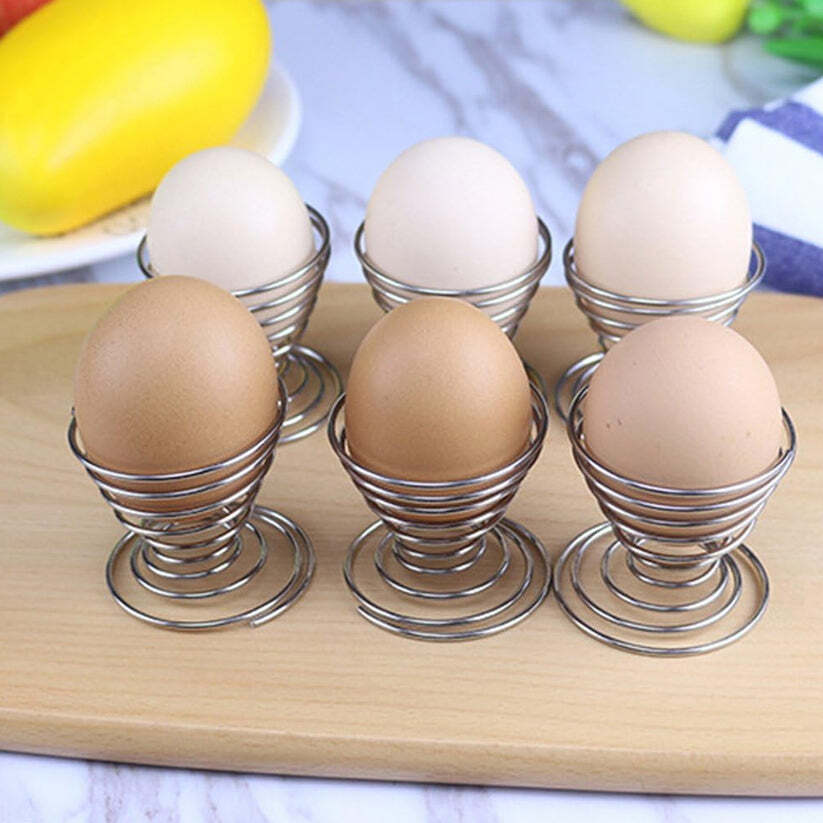 imageedit_0_7458772423 Stainless Steel Egg Cup Holder – Durable Spiral Spring Design