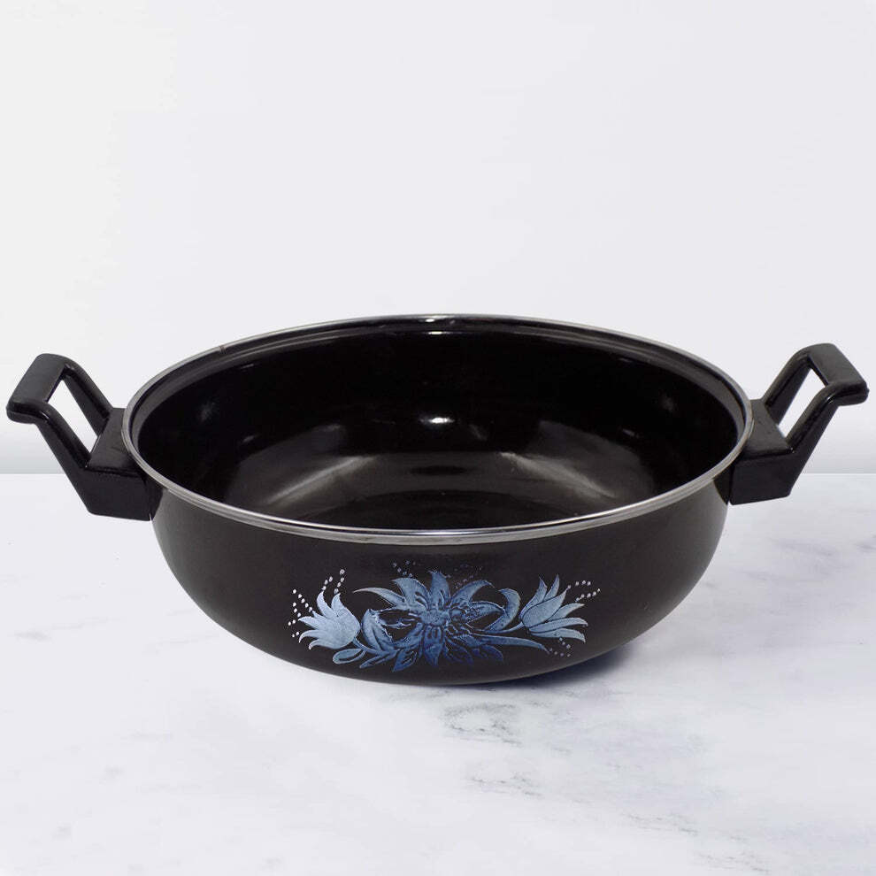 imageedit_0_9209638981 Cast Iron Kadai – Traditional 14 Inch Durable Pan | Indo Glow