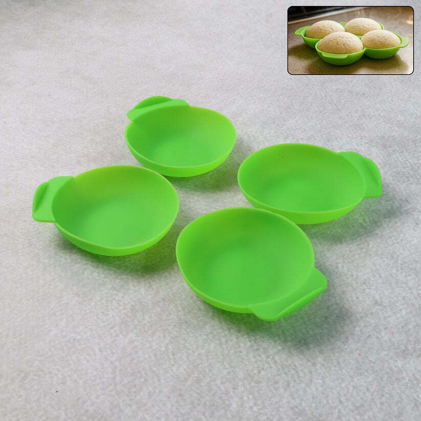 imageedit_0_9457231279 Silicone Idli Maker Cups – Non-Stick Food-Grade Moulds (4 Pcs)