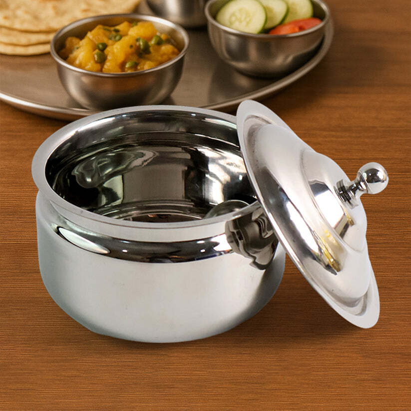 imageedit_0_9477121395 Stainless Steel Ghee Pot with Lid & Spoon – Mirror Finish