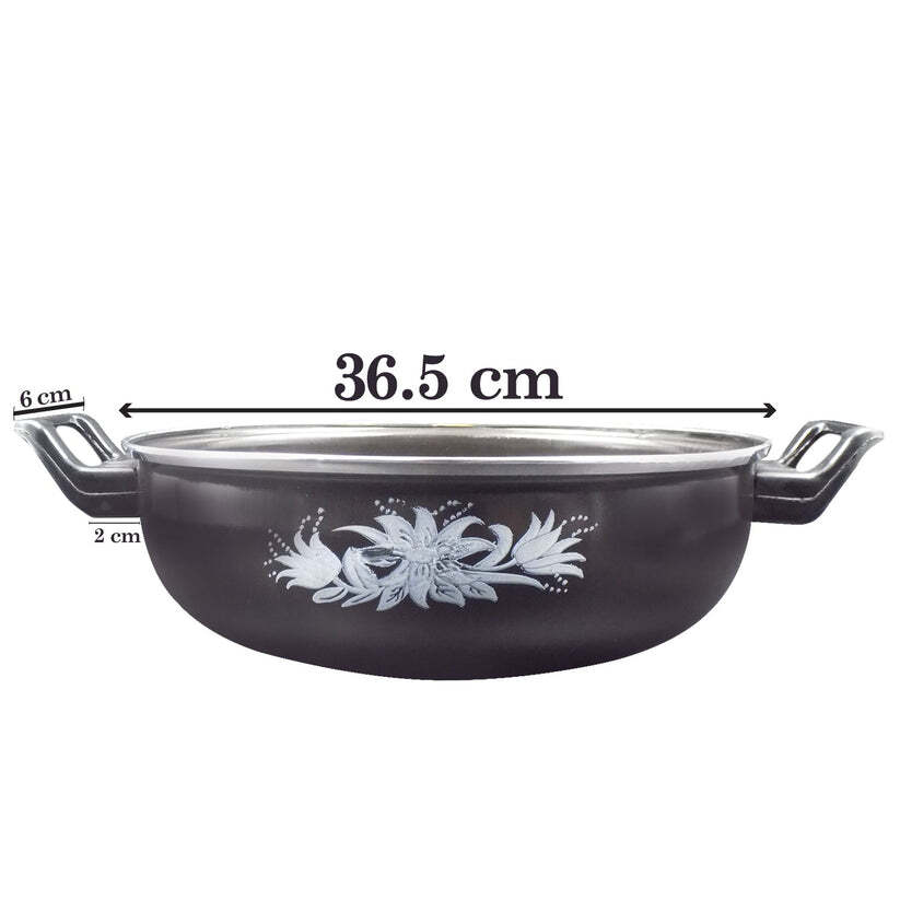 imageedit_0_9511832547 Cast Iron Kadai – Traditional 14 Inch Durable Pan | Indo Glow
