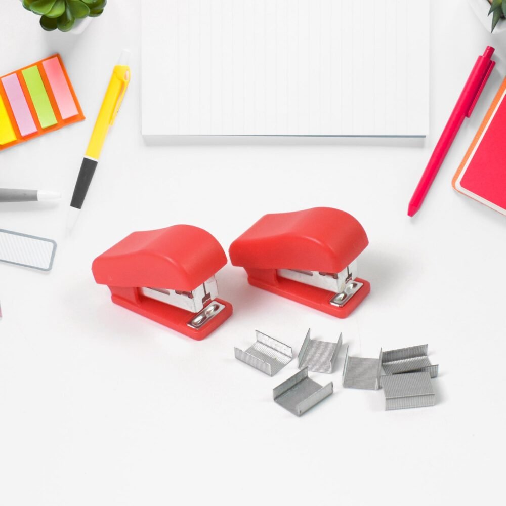 Mini Stapler Set ñ Portable & Multicolour (2 Pc) | FiloDesk