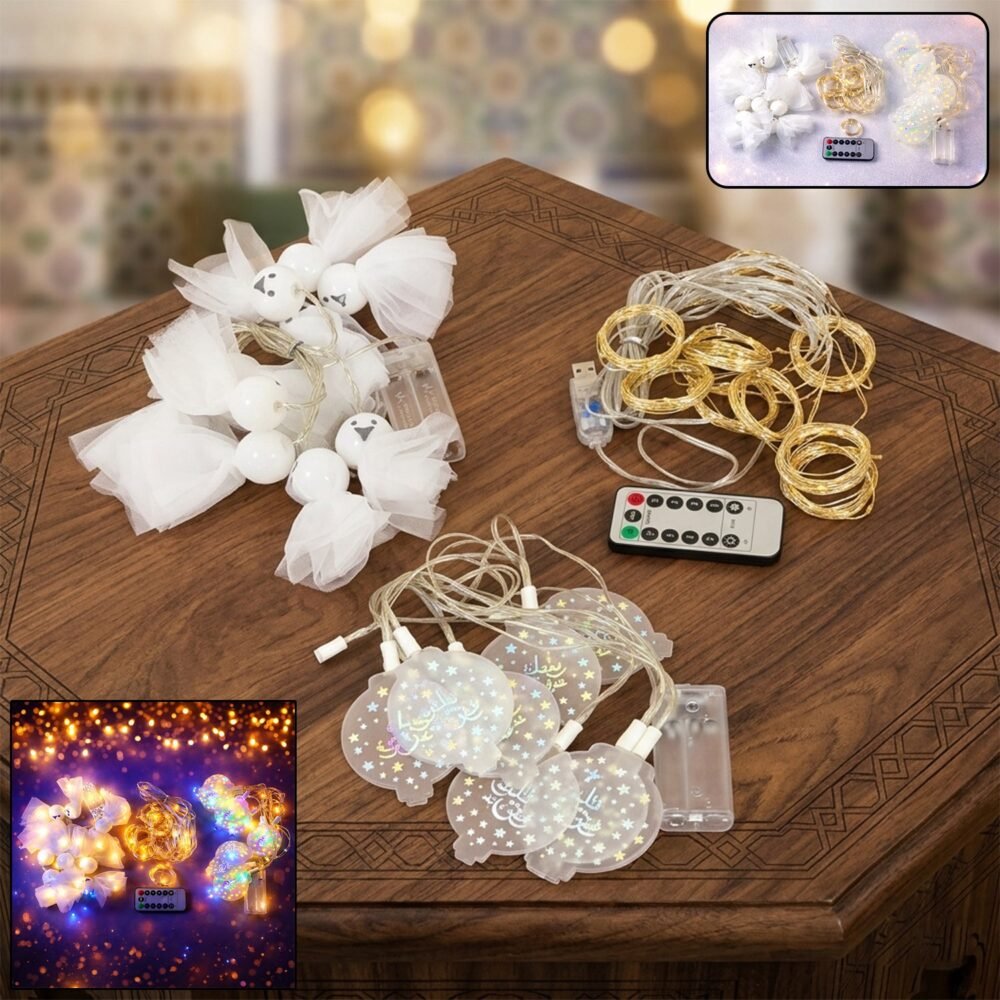 01Light.jpg Decorative LED String Light Set – Stylish Mix Design for Home Decor