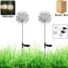 Solar Powered Dandelion Garden Lights – 2 Pc Multicolor LEDs