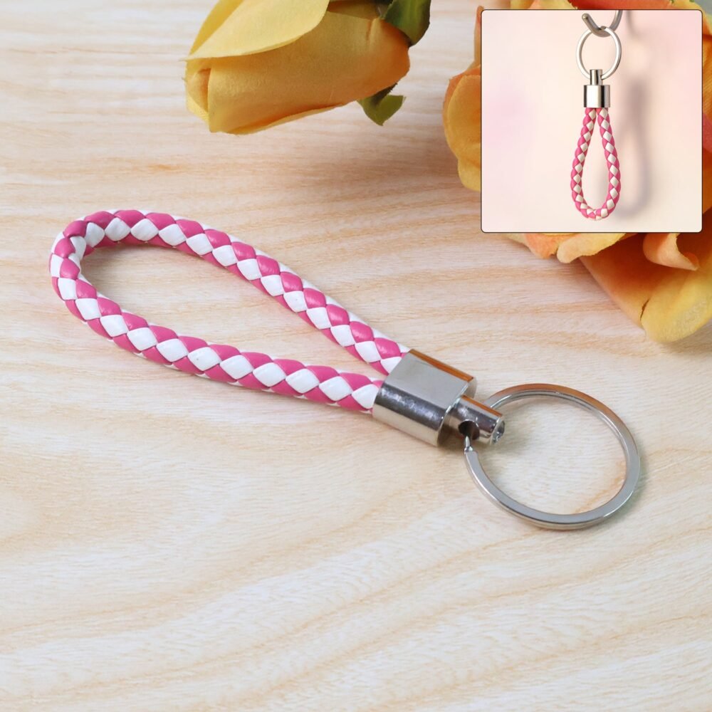 01_03a8e084-faa7-4e29-887c-b07ba34bb4ff.jpg Braided Leather Keychain – Durable Metal Ring & Stylish Hand Strap