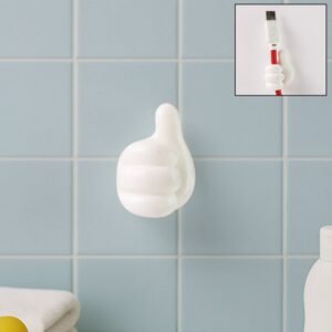 Hand-Shaped Wall Clip – Flexible Silicone Cable & Key Organizer