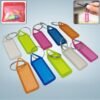 Plastic Keychain Tags – 10-Pc Set for Easy Key Organization