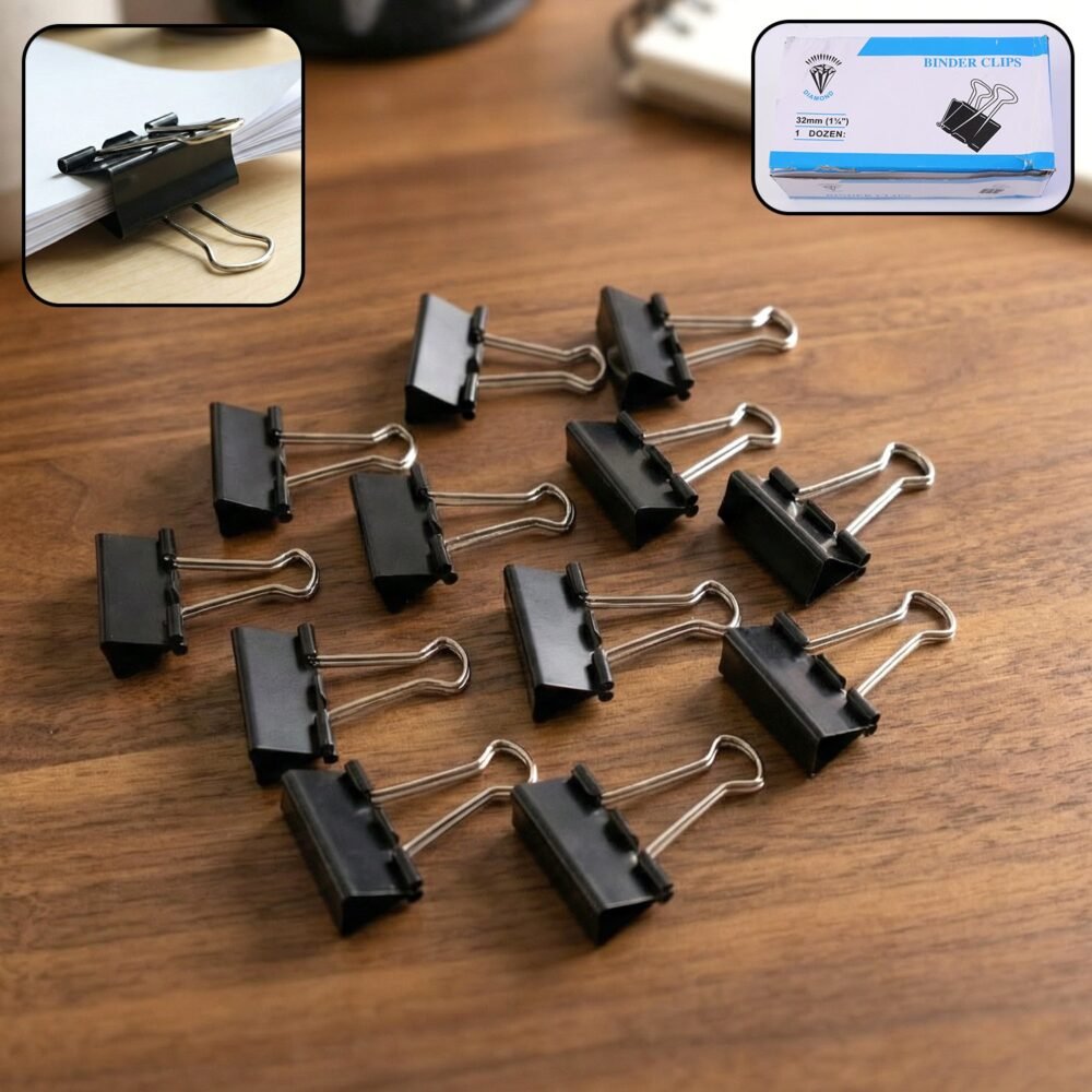 01_11ba6326-f681-475f-9ad3-01e5c266d1f6.jpg Binder Clips 32mm – Heavy-Duty Strong Metal Clips, 12 Pc Set
