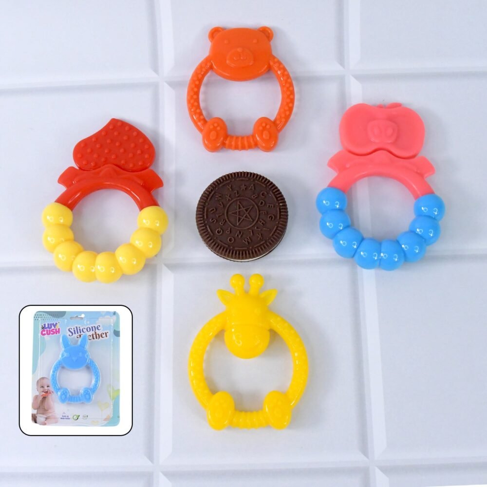 Silicone Baby Teething Toy – Soft, BPA-Free Relief for Infants