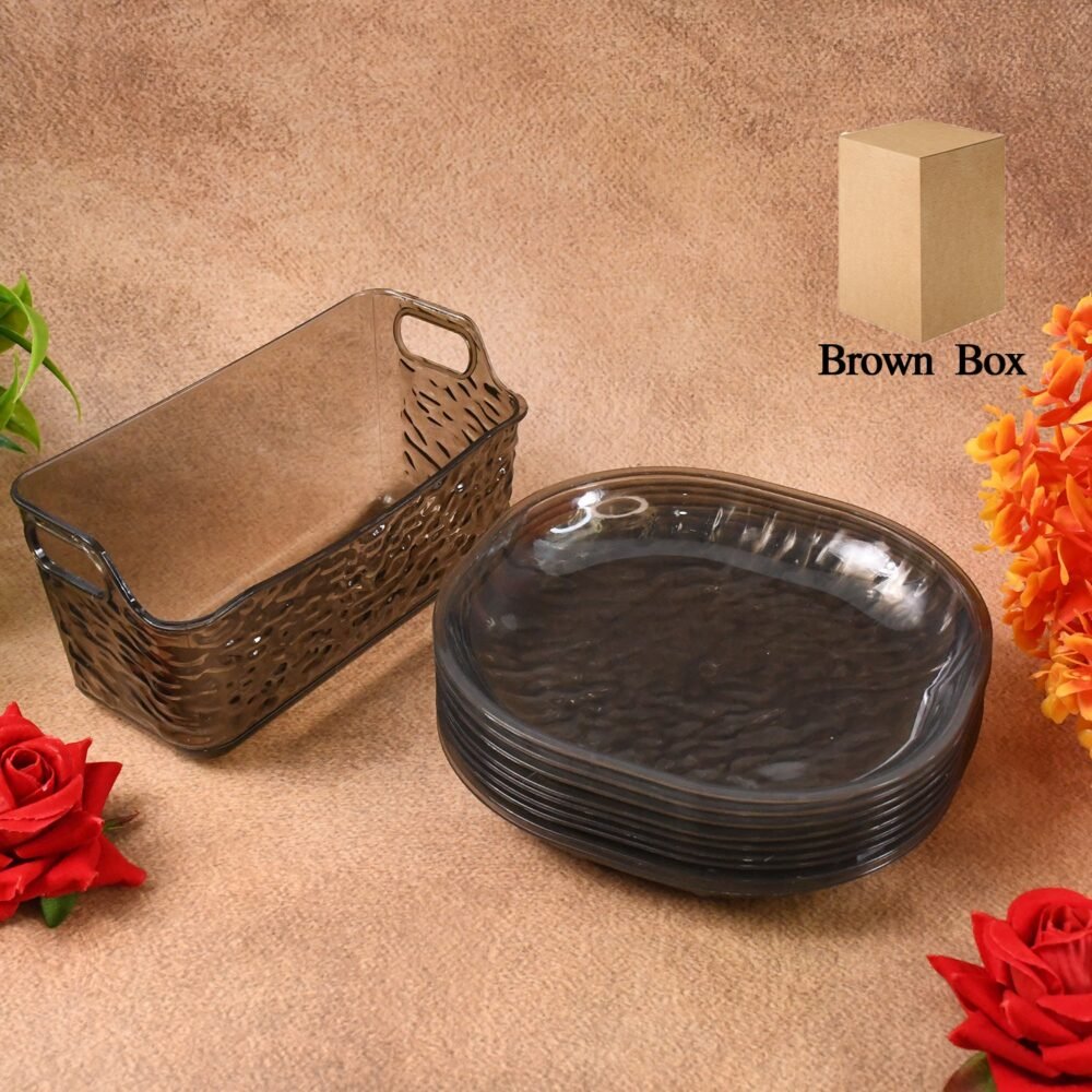 Reusable Plastic Dinner Plates Set – Durable & Lightweight 10-Pc