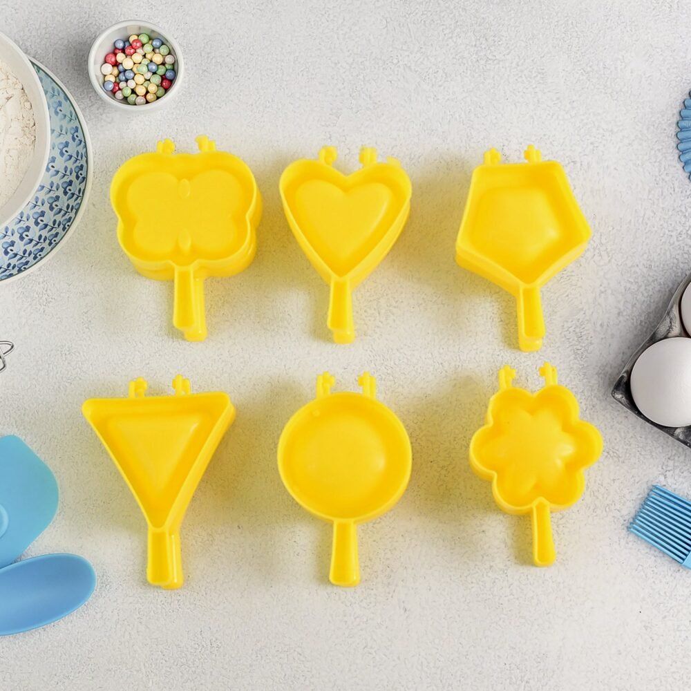 Plastic Cookie Cutter Set – 6-Pc Assorted Baking Moulds