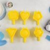 Plastic Cookie Cutter Set – 6-Pc Assorted Baking Moulds