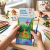 Kids Watercolour Painting Book – Dinosaur Theme & Brushes for Creativity