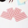 Writable Label Sticker Sheet – Bold Red Border for Easy Identification