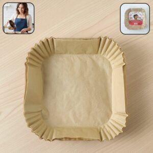 01_3e0e4c28-f6b9-4a11-bcfe-290739d0a276.jpg Square Disposable Paper Air Fryer Liners – Non-Stick & Easy-to-Clean