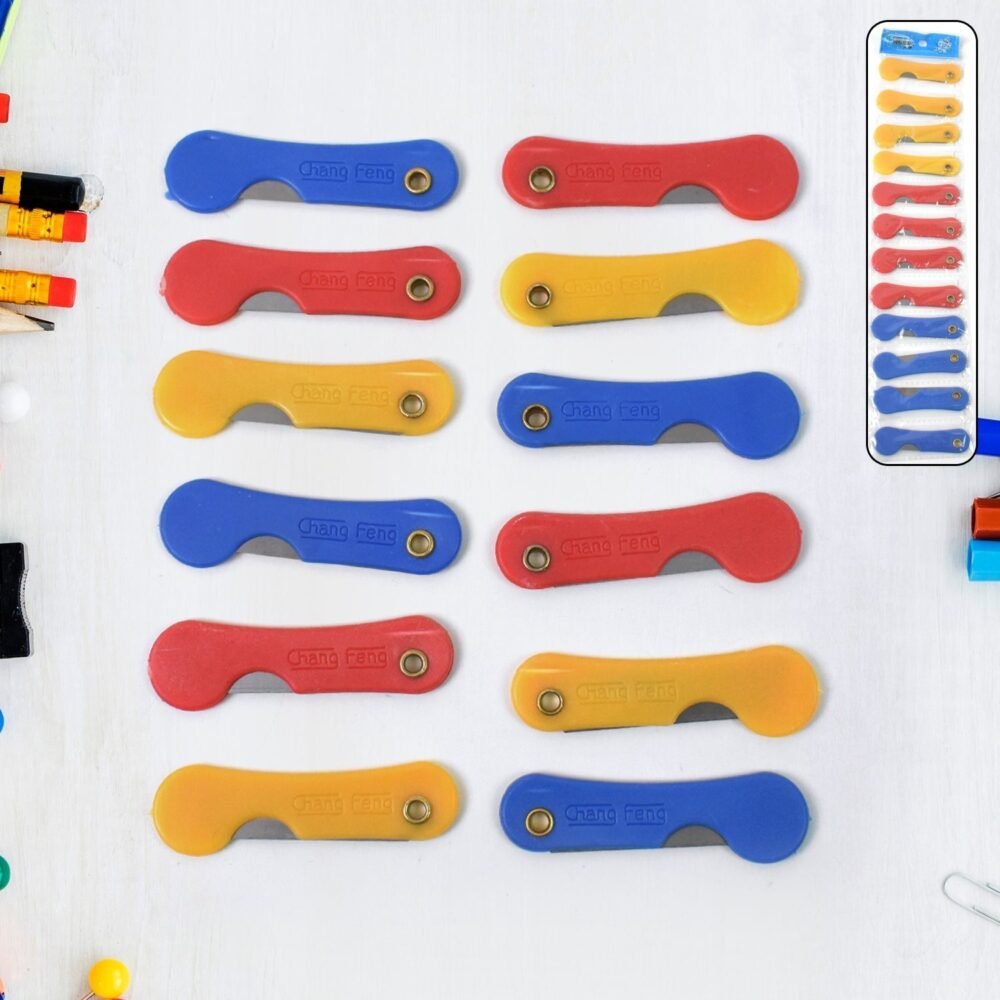 Mini Paper Cutter Knife ñ Multicolour 12-Pack | CutNova