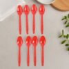 Reusable Plastic Spoons Set of 8 – Durable & Lightweight Dining