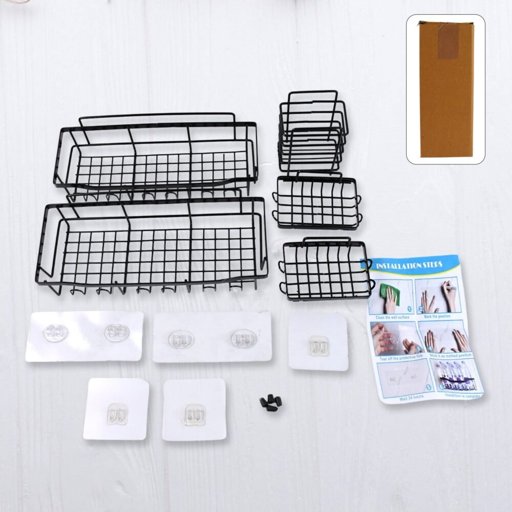 01_5a0a14e2-9905-4887-a8e1-67ecd2d16433.jpg Metal Shower Caddy – Durable 5-Pc Bathroom Organizer Combo