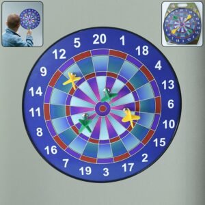 Magnetic Dartboard – Safe Indoor Game Set with 4 Colorful Darts