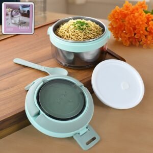 01_646edbf1-a227-45c7-a173-83a7e08a54ff.jpg Insulated Lunch Box 400ml – Leakproof Stainless Steel Tiffin with Folding Spoon