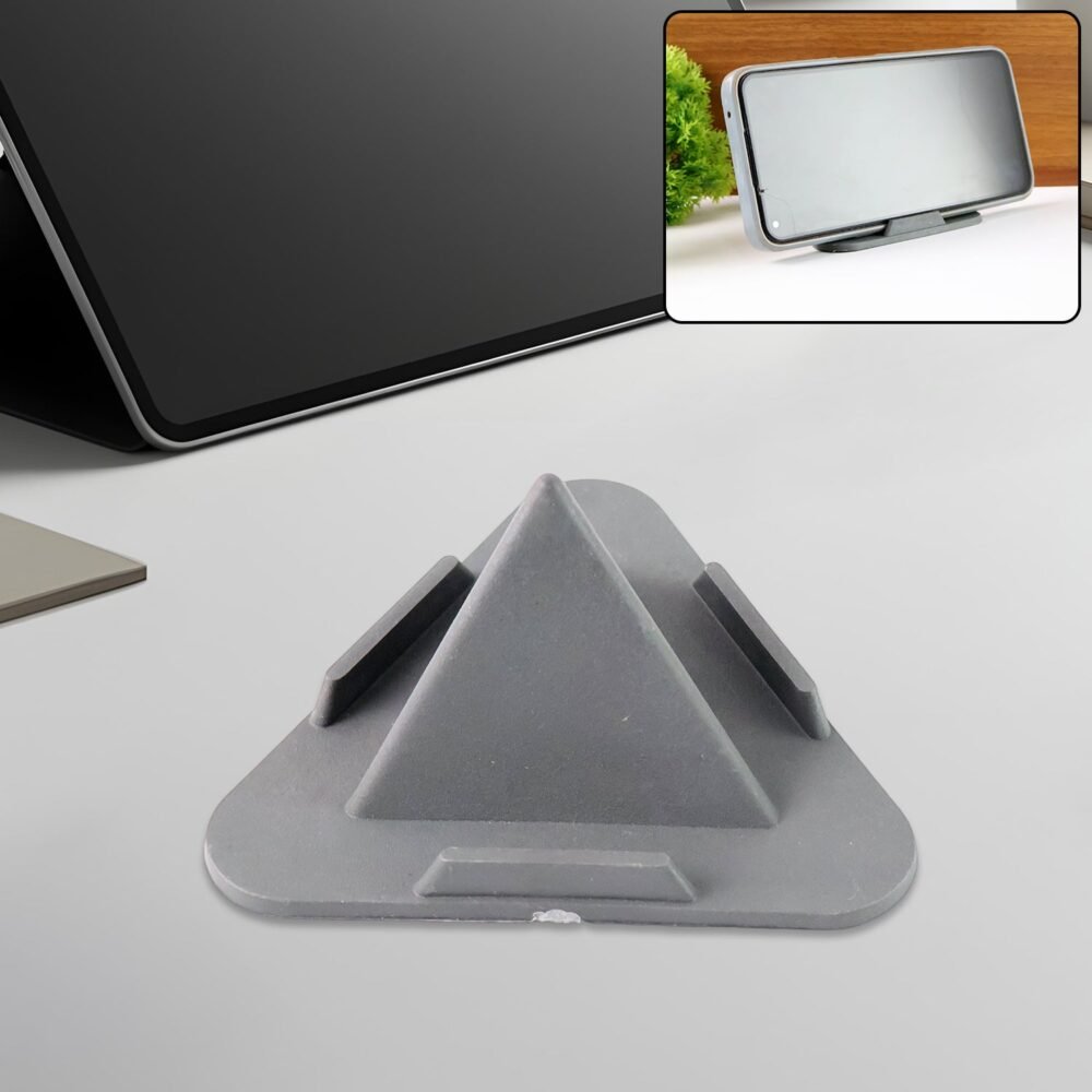 Grey Pyramid Mobile Stand – 3 Adjustable Viewing Angles