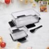 Plastic Kitchen Storage Container Set – Airtight Lock Lid & Spoon
