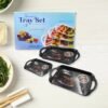 Serving Tray Set – Multicolor Mix Sizes, Lightweight & Stylish