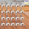 Plastic Cable Clips – Durable Steel Nail Wire Holders, 20 Pcs