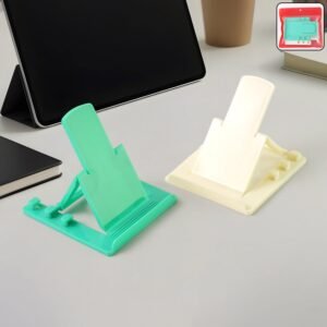 Mobile Phone Stand – Adjustable Foldable Plastic Holder Set (2 Pc)