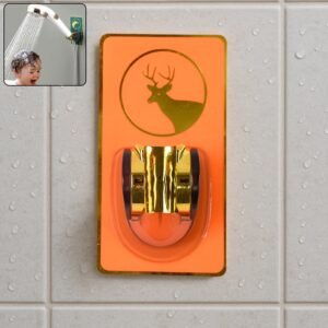 Self-Adhesive Adjustable Shower Head Holder – No-Drill Mount