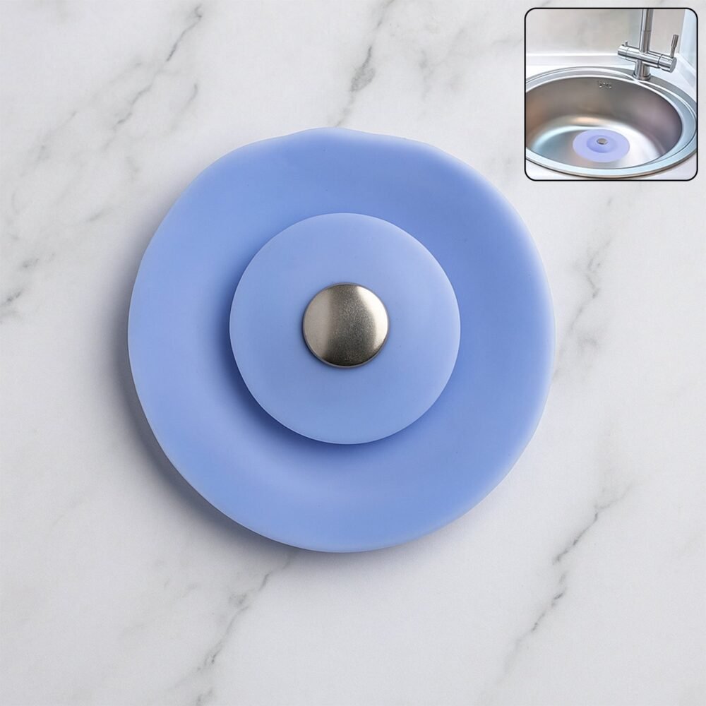 Silicone Sink Strainer & Stopper – Durable 2-in-1 Kitchen Protection