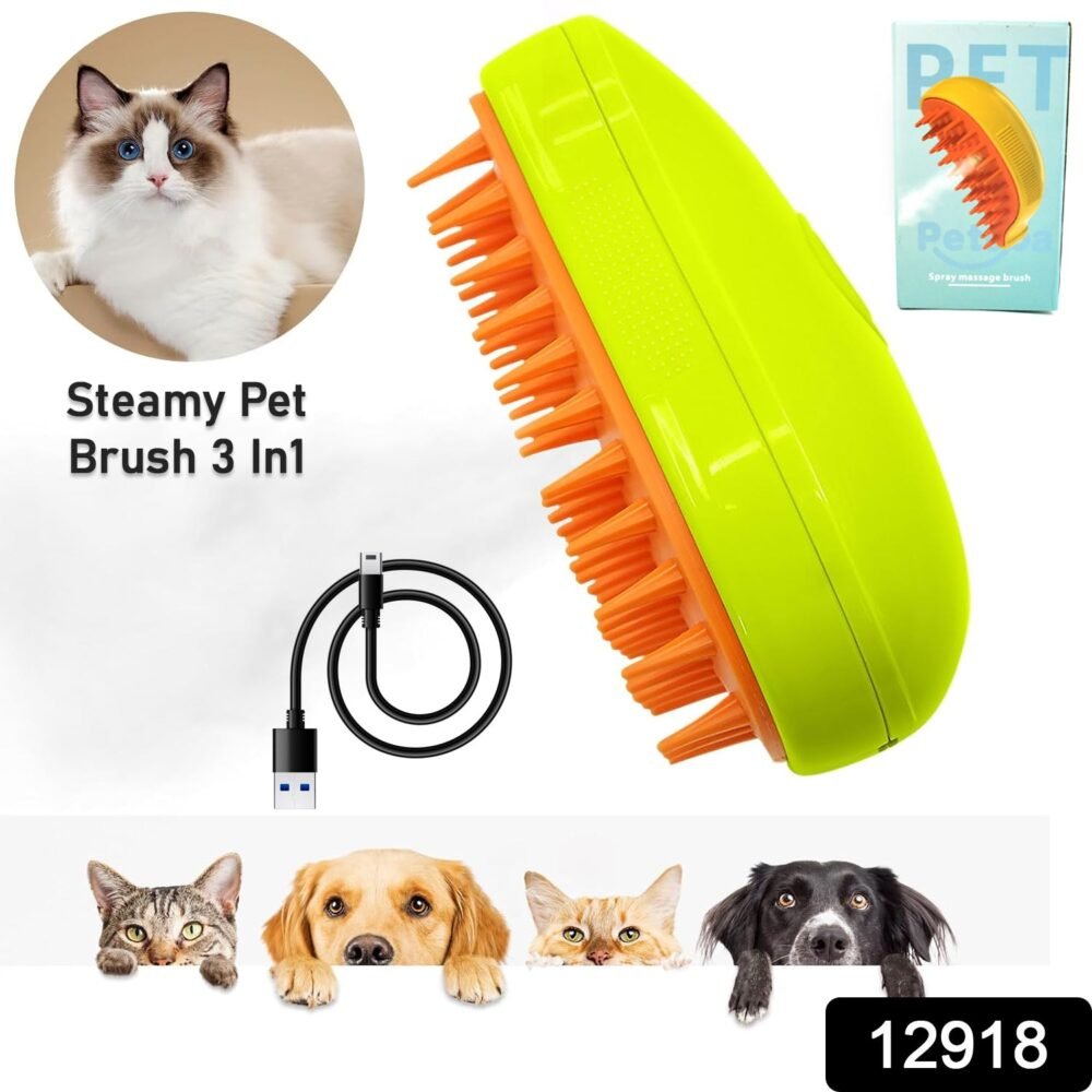 Cat Steamy Brush – 3-in-1 Pet Grooming & Hair Removal Tool