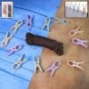 Cloth Drying Rope with Clips – Durable 12-Piece Hanging Set