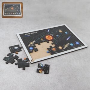 Solar System Puzzle for Kids – Educational Wooden Space Toy