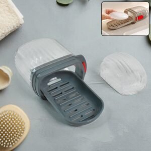 01_9b763324-8fa9-40c4-988e-d561aa2469b3.jpg Soap Box Holder – Dust-Proof Lid & Detachable Drain Tray