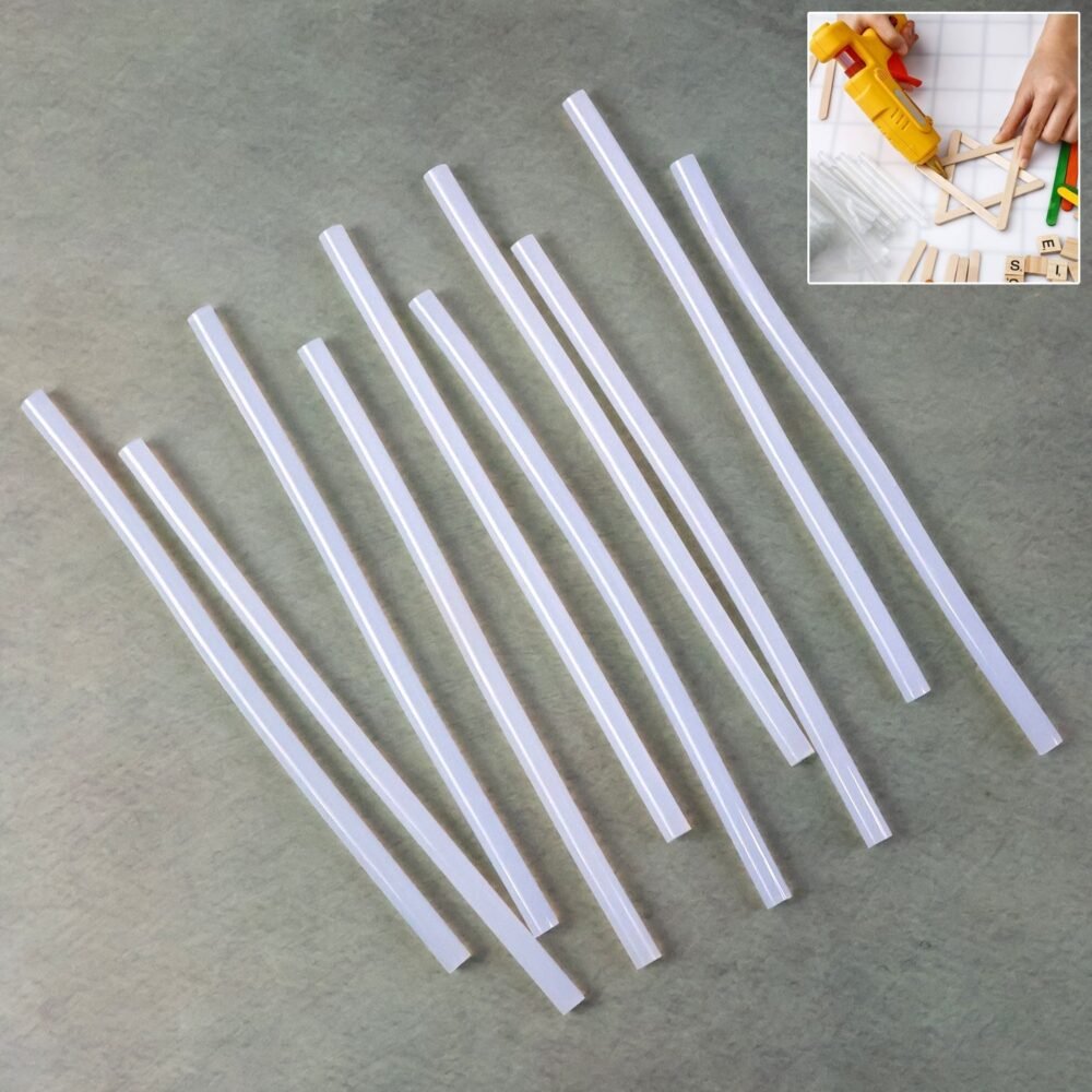 01_Glue-Sticks.jpg Transparent Hot Melt Glue Sticks – Strong Adhesive for DIY & Crafting
