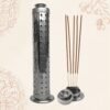 01_a035a900-f3f6-4c88-86c0-5d278cf6fb98.jpg Stainless Steel Agarbatti Stand – Safe Ash Catcher for Puja
