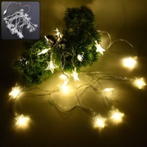 Star String Lights – USB Powered 20 LED Warm White Fairy Lights