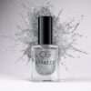 Silver Moonlight Glitter Nail Paint – Long-Lasting Sparkle Finish