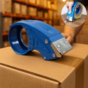 Heavy-Duty Tape Dispenser – Sharp Steel Blade for Fast Sealing