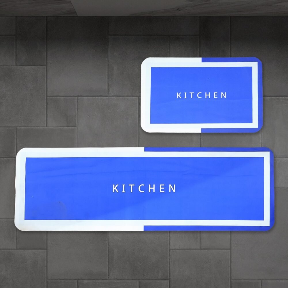 Anti-Slip Kitchen Floor Mat Set – Cushioned, Water-Resistant 2-Piece