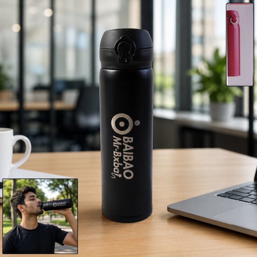 Premium Stainless Steel Vacuum Flask - 500ml Hot & Cold