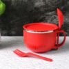 Insulated Soup Bowl – 650 ml with Lid, Handle & Cutlery Set