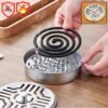 Mosquito Coil Stand – Stainless Steel Safe Burner with Vent Lid