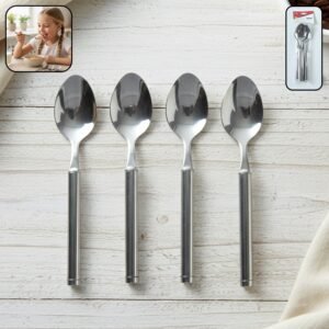 Stainless Steel Dinner Spoon Set – Durable, Elegant & Reusable